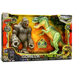 Nessiworld Primal Clash Gorilla vs T-rex Sound Light Game Set