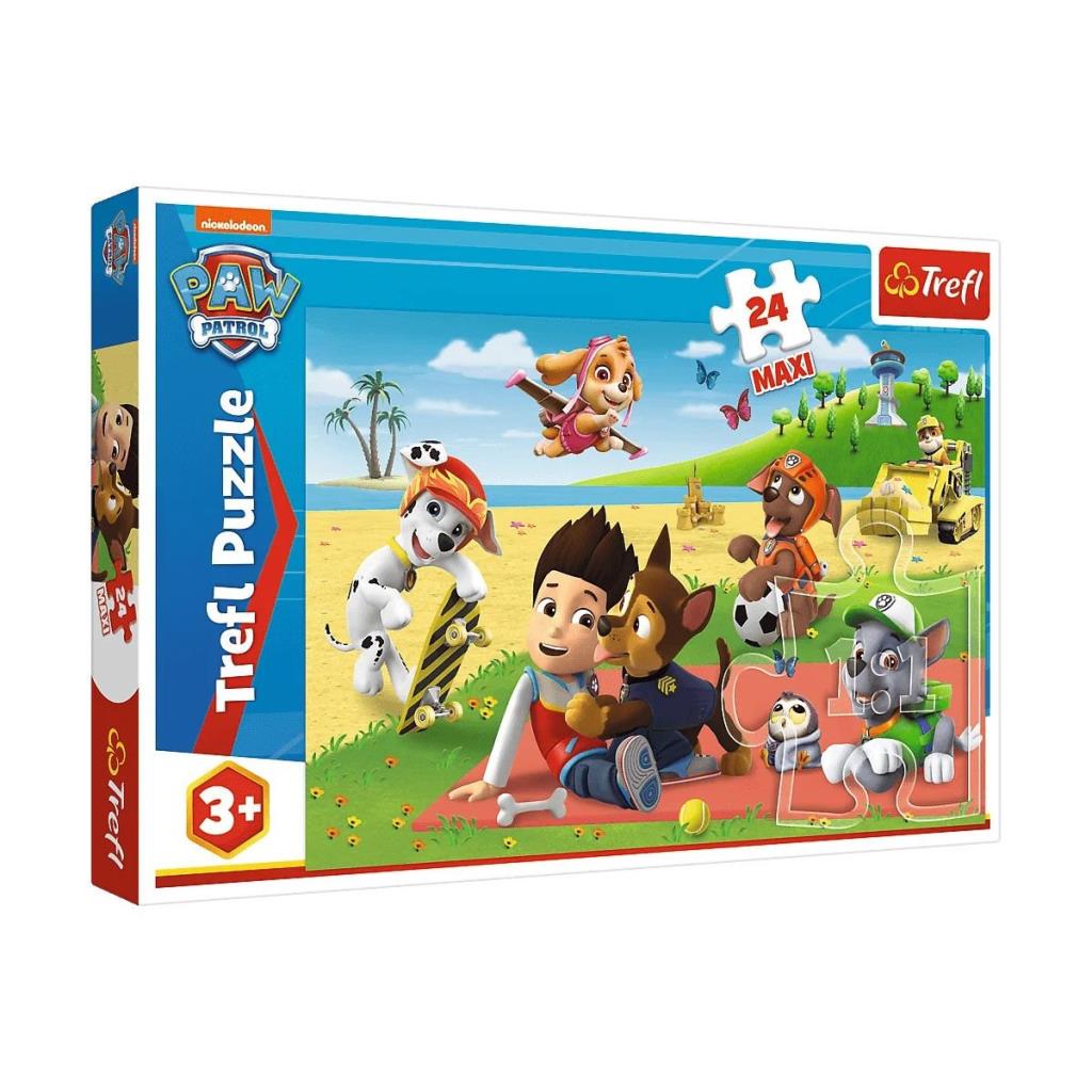 PUZZLE-14346 Paw Patrol 24 Piece Maxi Kids Puzzle -Vardem