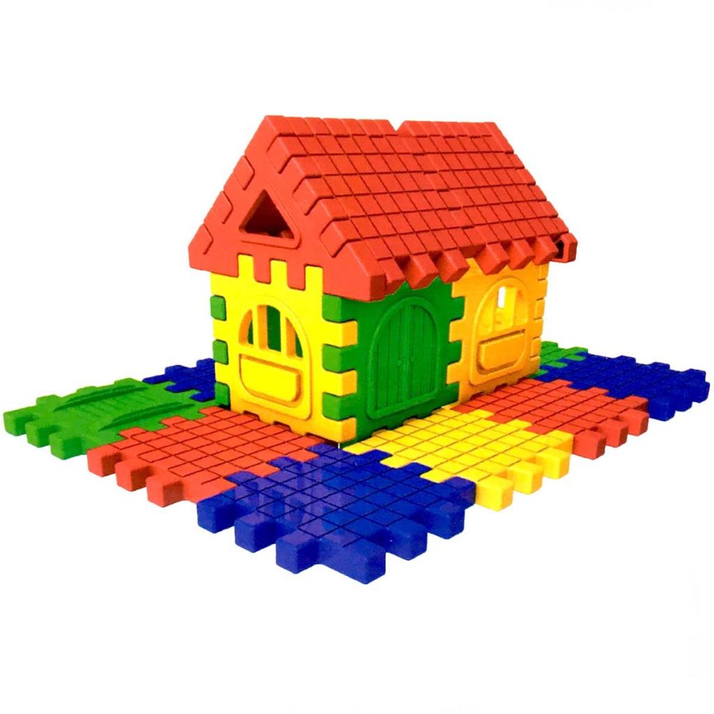 Nessiworld Puzzle City 3D Building and Design Blocks 64 Pieces