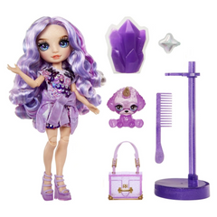 Nessiworld Rainbow High Violet Glitter Slime and Pet Series Doll