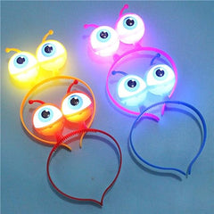 Nessiworld Colorful 3 Different Functions Led Lighted Alien Eye Crown 1 Piece 18x12 cm