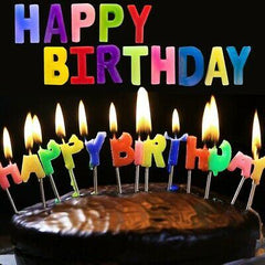 NessiWorld Colorful Happy Birthday Writable Birthday Candle