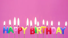 NessiWorld Colorful Happy Birthday Writable Birthday Candle
