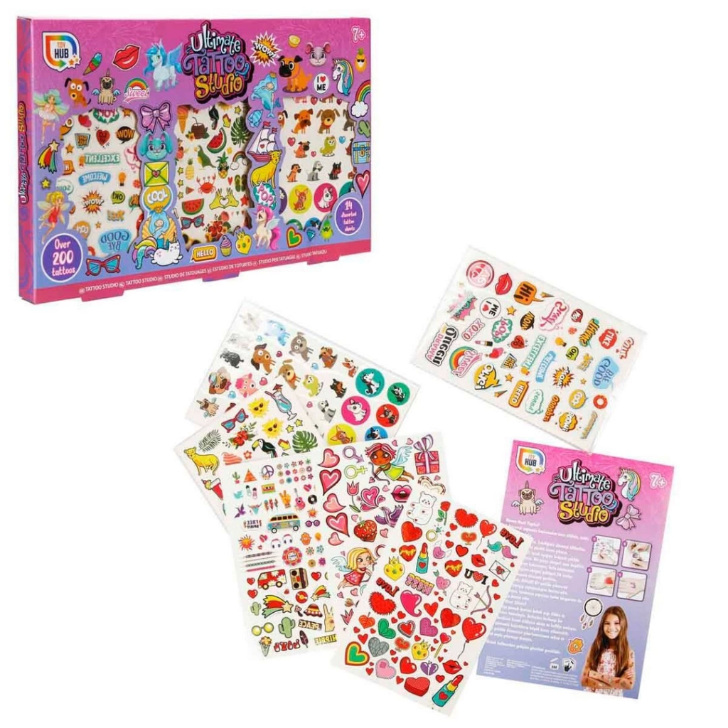 Ensemble de tatouages ​​colorés Nessiworld