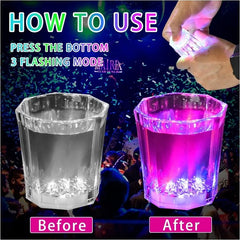 Nessiworld Colorful Led Shining Fiber Optic Glow Light Cup 5.5 x 5.5 cm