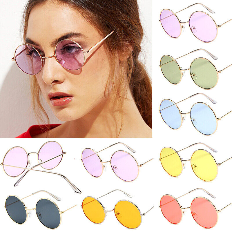 NessiWorld Colorful Lennon Retro Image Glasses 6 Colors 6 Pieces