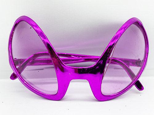NessiWorld Retro Glasses - 80s 90s Party Glasses Fuchsia Color 8x13 cm