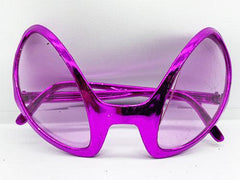 NessiWorld Retro Glasses - 80s 90s Party Glasses Fuchsia Color 8x13 cm