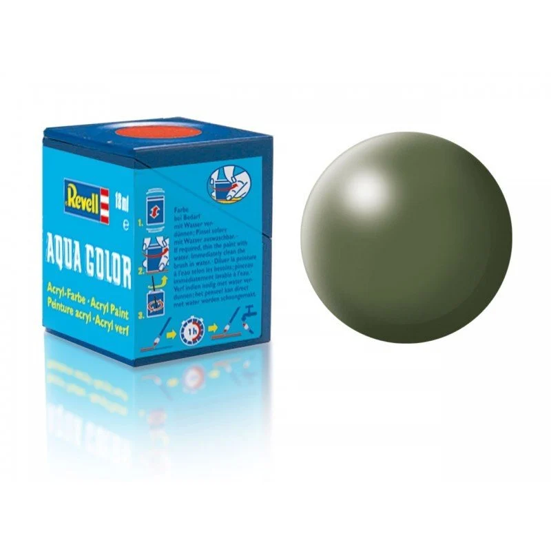 NessiWorld Revell 361 - Aqua Color Olive Green - Silk Paint - 18 ml