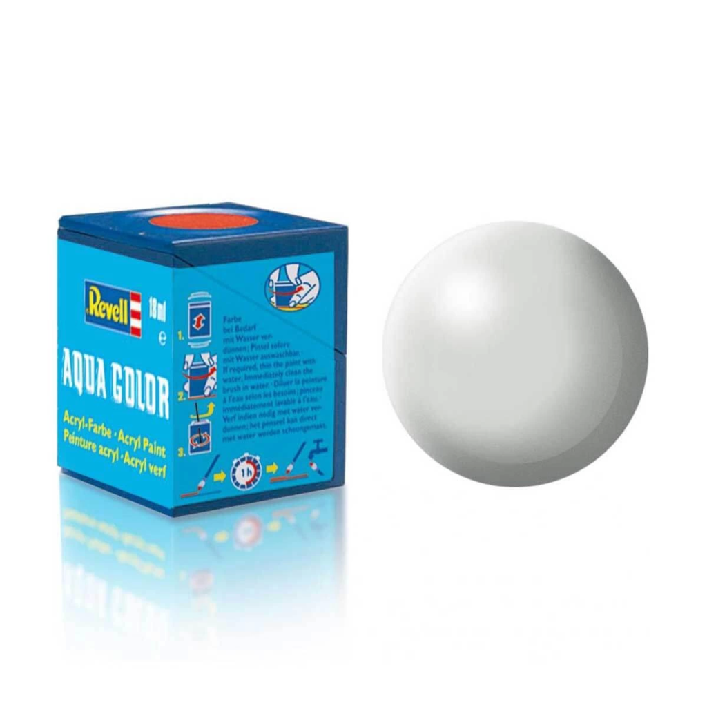 NessiWorld Revell 371 - Aqua Color Light Gray Silk - Matte Paint - 18 ml