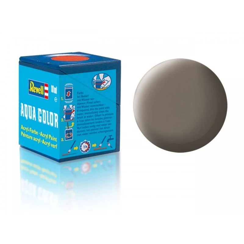 NessiWorld Revell 87 - Aqua Color Earth Brown - Matte Paint - 18 ml