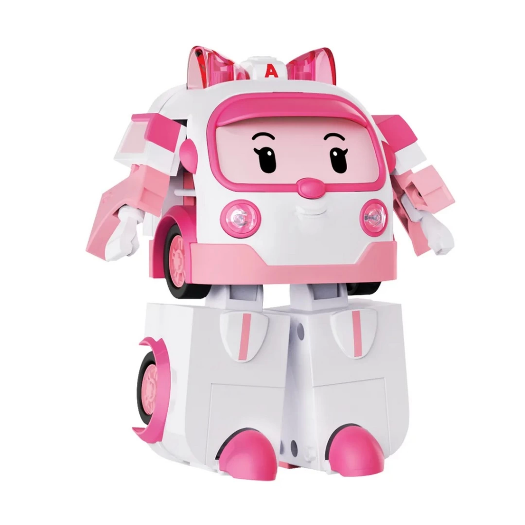 Nessiworld Robocar Poli Grand Robot Transformateur Ambre
