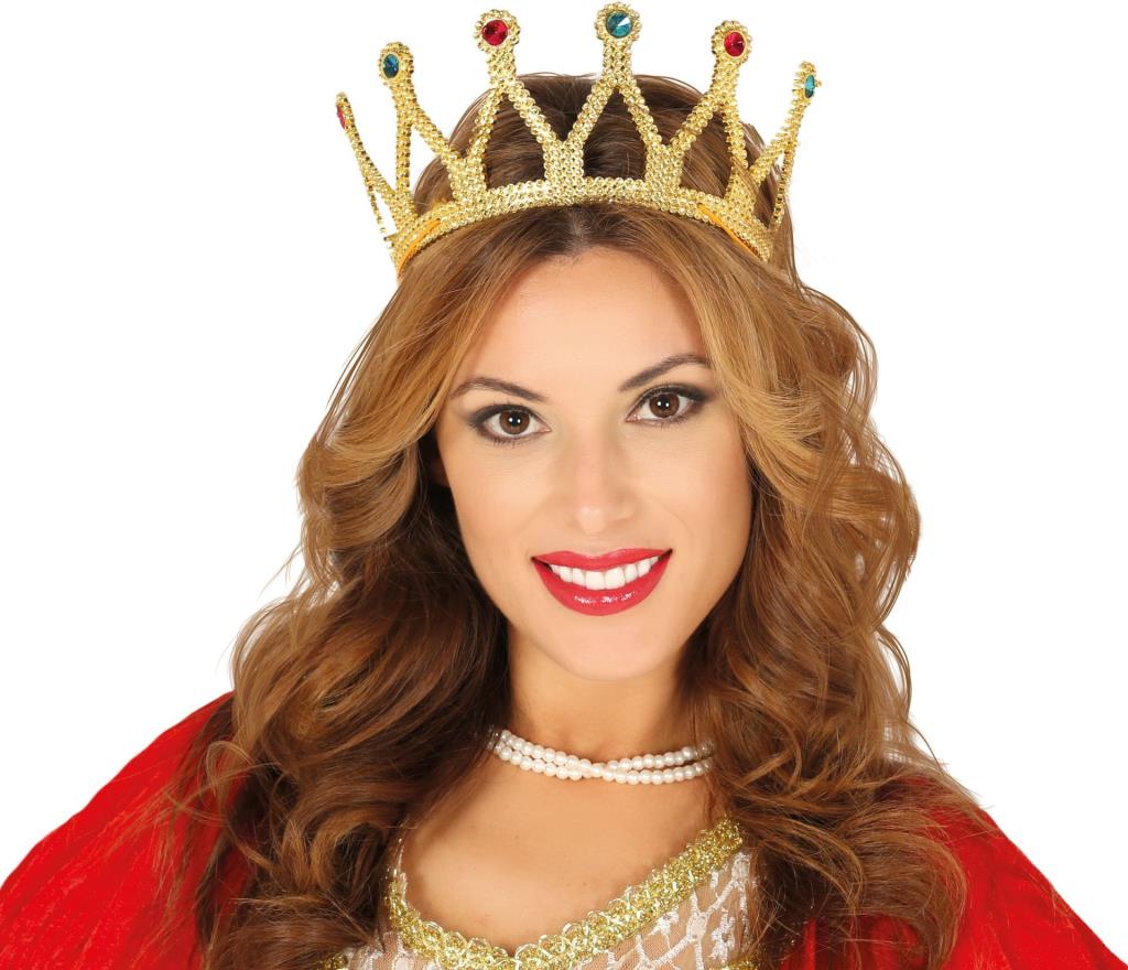 Nessiworld Renaissance Costume Royal Medieval Gold Queen Princess Crown