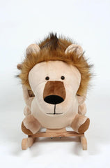 Safeline Baby Plush Wooden Rocking Toy Lion