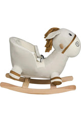 Cheval à bascule en bois en peluche pour bébé Nessiworld Safeline