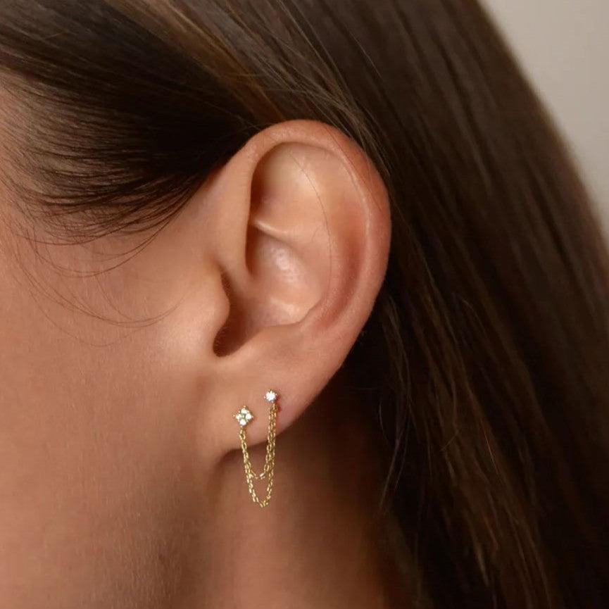 Sarkan Zincir Küpe - MeanYou