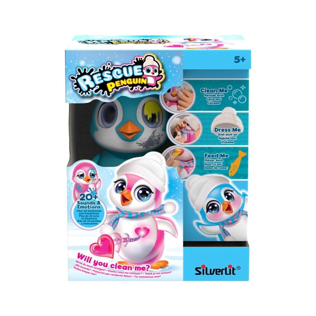 SIL 88652 Silverlit Rescue Interactive Penguin Blue