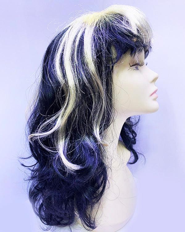 NessiWorld Black Gold Color Dracula Vampire Witch Wig Party Wig