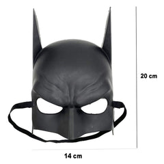 NessiWorld Black Color Child Size Batman Mask with Elastic Back A Quality 20x14 cm