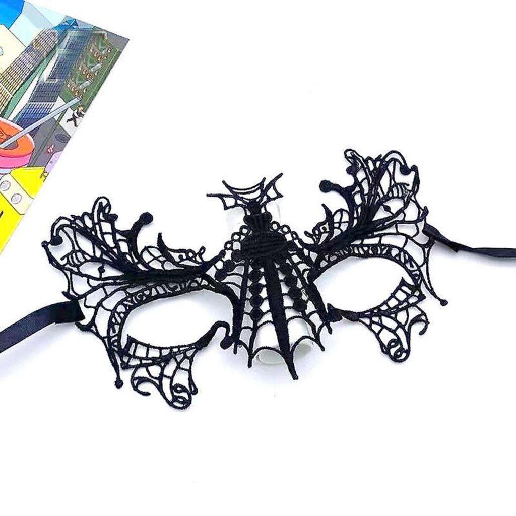 Nessiworld Black Color Lace Party Ball Mask No 15