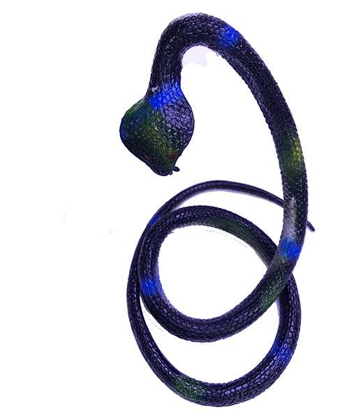 Nessiworld Siyah Renk Gerçekçi Kobra Model Silikon Yumuşak Yılan 80 cm