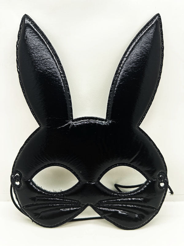 Nessiworld Black Color Fabric Material Eva Rabbit Mask 19x15 cm