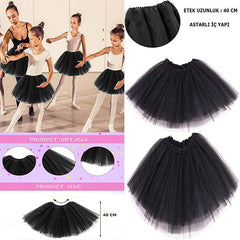 NessiWorld Black Color Tutu Skirt Ballet Skirt Show Skirt Kids Baby Boy