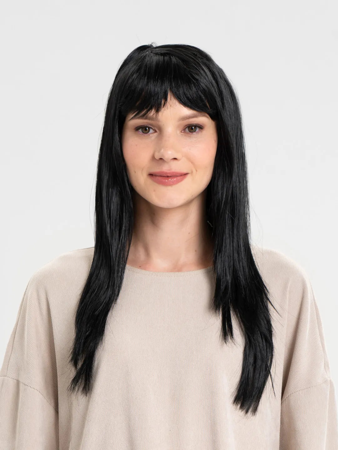 Nessiworld Black Color Long Party Wig