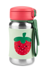 Nessiworld Skip Hop Zoo Stainless Steel Straw Water Bottle 350 ml Strawberry