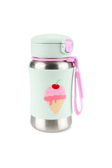Nessiworld Skip Hop Zoo Stainless Steel Straw Water Bottle 350 ml Ice Cream