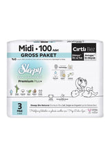 Nessiworld Sleepy Bio Natural Baby Diaper Gross Package 3 Size 4-9 Kg 100 Pieces