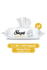 Nessiworld Sleepy Extra Wet Towel Wipes 5x90 450 Sheets