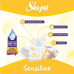 Lingettes humides Nessiworld Sensitive, 90 pièces