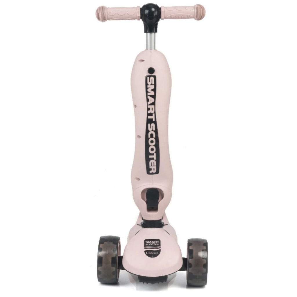 Nessiworld Smart Oturaklı 3 Tekerlekli Işıklı Scooter Bebe Somon