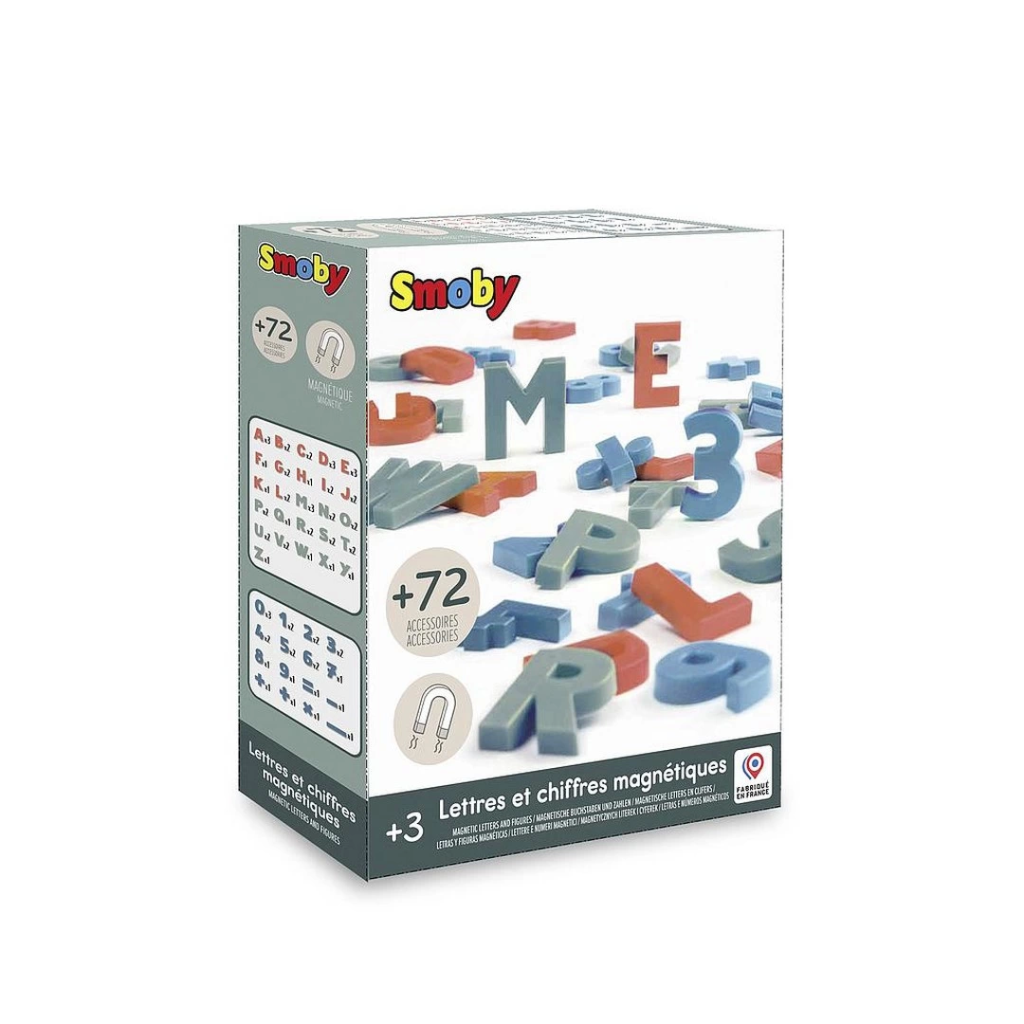 Nessiworld Smoby 72 Lettres et Chiffres Magnétiques
