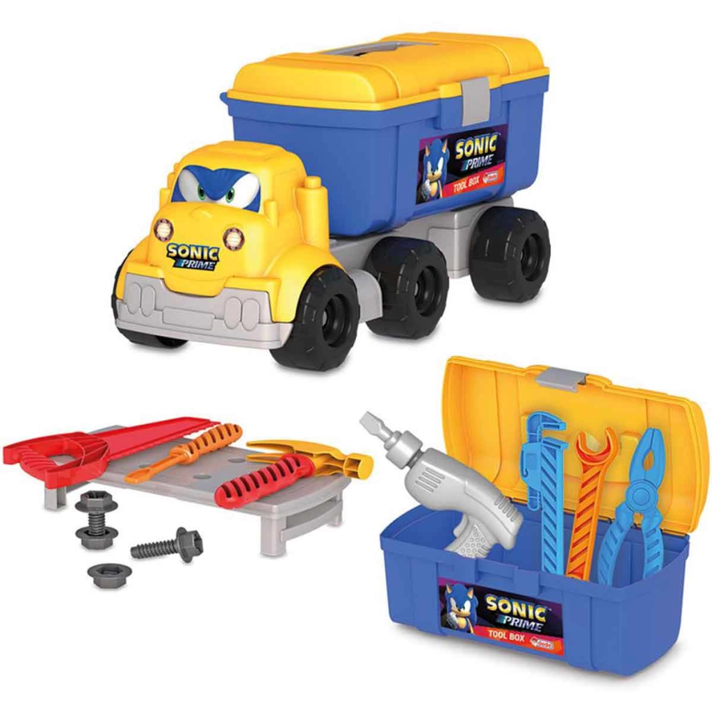 Nessiworld Sonic Prime Repair Kit Truck 14 Pieces