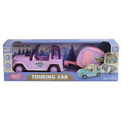 NessiWorld SS113A-SS113C Çekme Karavan Sesli Safari Araba -Birliktoys