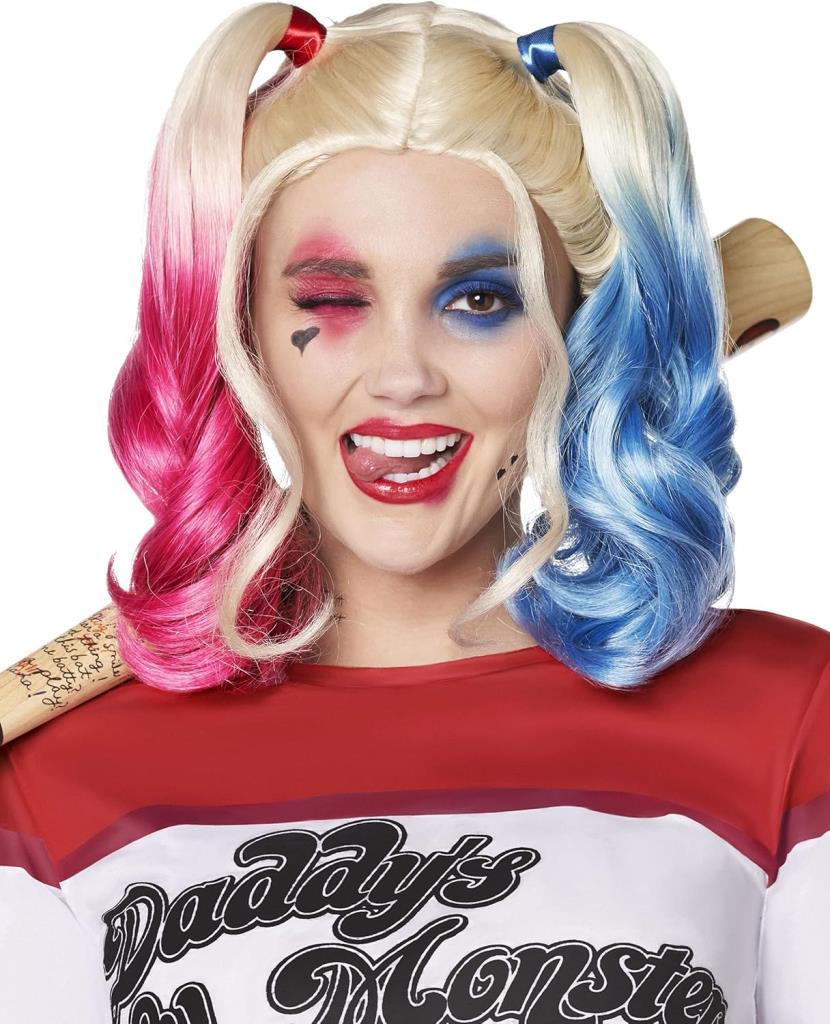 Nessiworld Suicide Squad Harley Quinn Kostüm Peruk