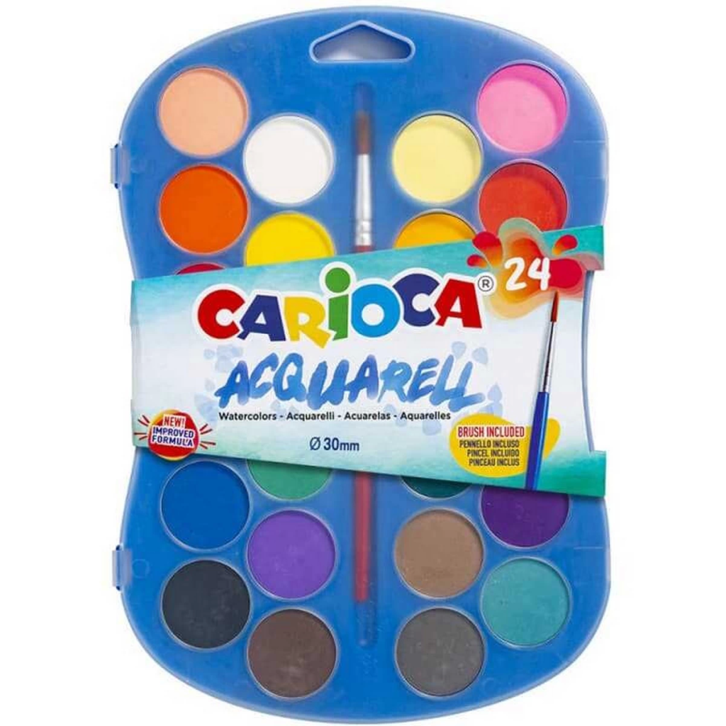 Nessiworld Sulu Boya 30 mm. Fırçalı 24'lü