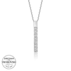 Swarovski Taşlı Gümüş Yeditaş Bayan Kolye