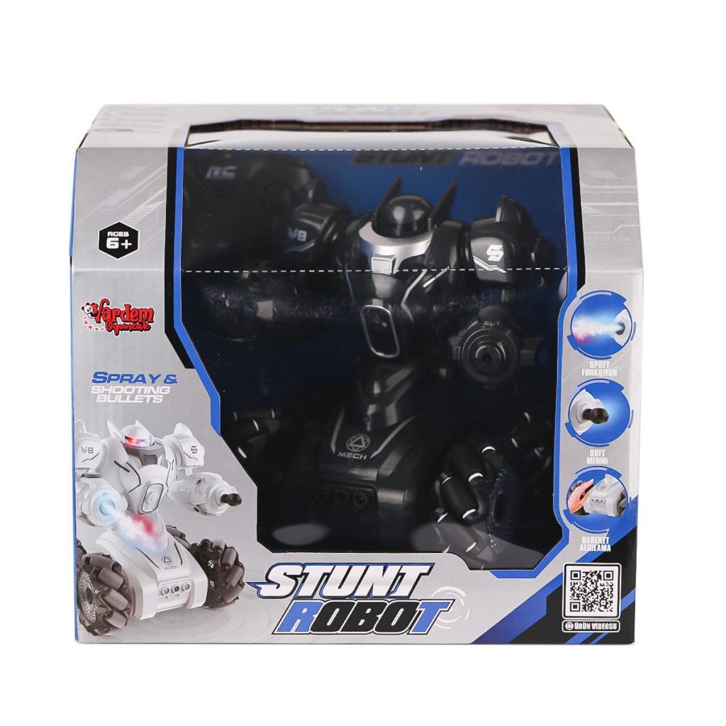 Nessiworld SYR-666-861 Remote Controlled Rechargeable Light Rocket and Steam Throwing Robot Car - Vardem Toys