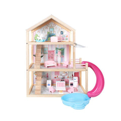 NessiWorld T2010AhşapKaydıraklıEv3Katlı-OkutanHobi