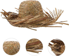 Nessiworld Tropikal Parti Naturel Hasır Hawaii Şapkası 13x36 cm