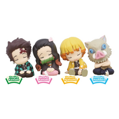 Figurines Nessiworld Twinchees Demon Slayer, petits endormis