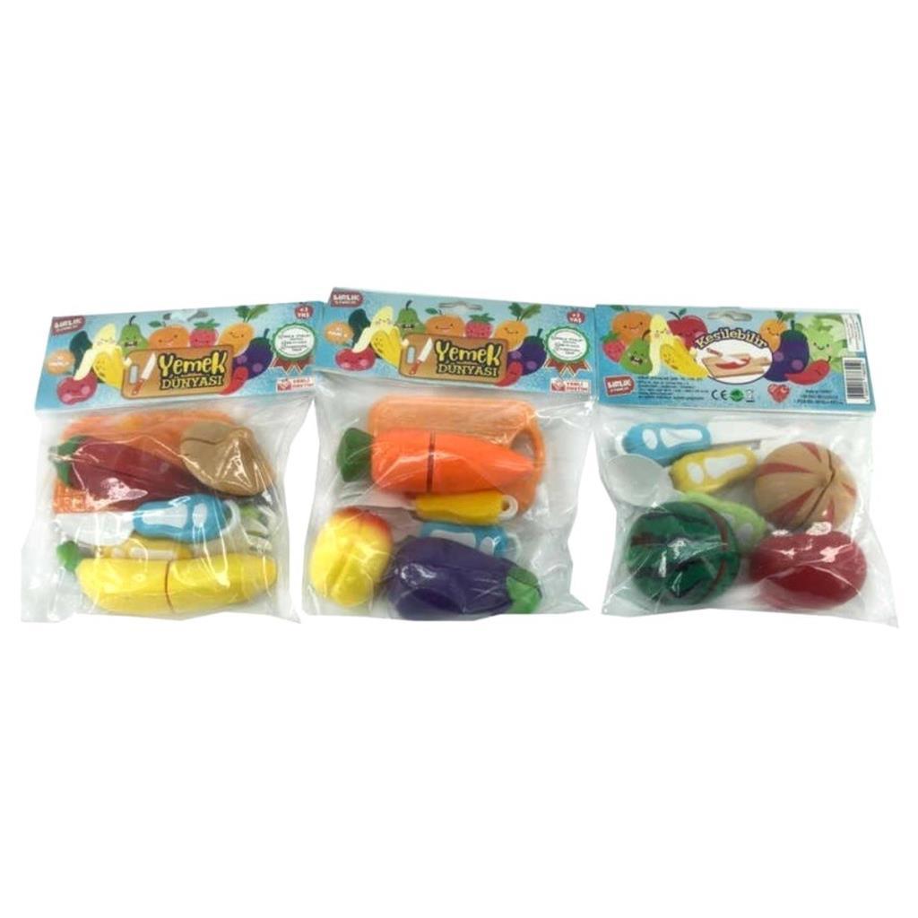 URT007-PVC-1AB COUPE-LÉGUMES ET FRUITS 3 PIÈCES