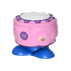 URT009-02 BATTERY.LIGHTED SOUND ROCK DRUM - PINK 