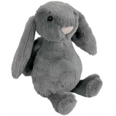 Nessi World Sleeping Companion Rabbit Plush Gray 34 cm