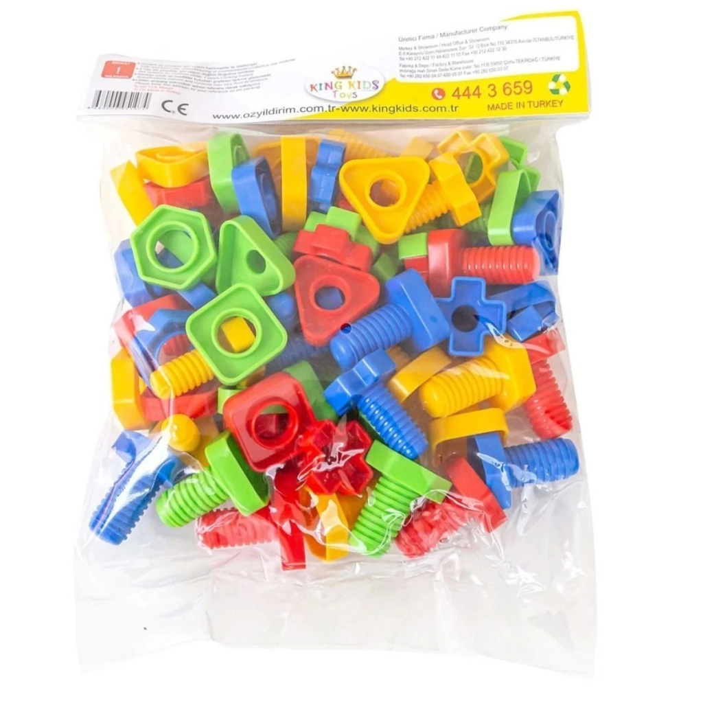Nessiworld Screw Educational Figures 64 Pieces