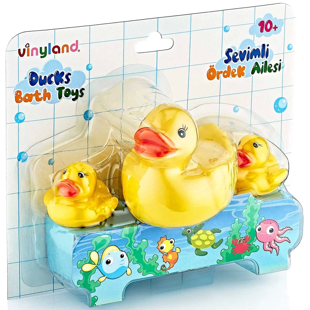 NessiWorld Vinyland Vinyl Duck Family Bath Toys 661778