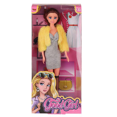 Nessiworld WG-115519-20 Fur Coat Dressed Doll 29 cm - Vardem Toys